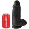 KING COCK - PENE REALÍSTICO CHUBBY 23 CM NEGRO