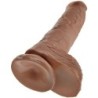 KING COCK - PENE REALÍSTICO CON TESTÍCULOS 19.8 CM CARAMELO