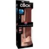 KING COCK - PENE REALÍSTICO 3D CON TESTÍCULOS 24.8 CM NATURAL