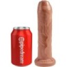 KING COCK - PENE REALÍSTICO CON PREPUCIO 17.8 CM CARAMELO