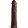KING COCK - ÉLITE DILDO REALÍSTICO SILICONA 28 CM MARRON