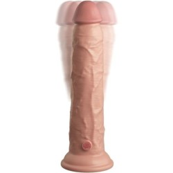 KING COCK - ÉLITE DILDO REALÍSTICO VIBRADOR & SILICONA CONTROL REMOTO 23 CM