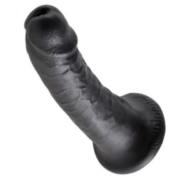 KING COCK - 6" PENE NEGRO 15.2 CM