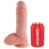 KING COCK - 8 PENE REALÍSTICO NATURAL 20.3 CM