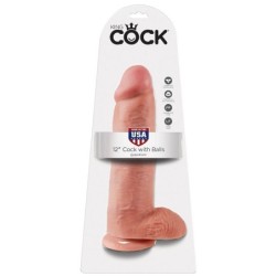 KING COCK - 12 PENE REALÍSTICO NATURAL 30.48 CM