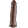 KING COCK - 12 PENE REALÍSTICO MARRÓN 30.48 CM
