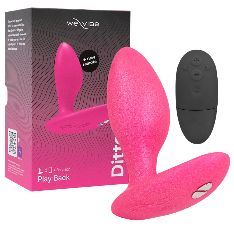 WE-VIBE - DITTO+ PLUG ANAL VIBRADOR ROSA