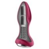 SATISFYER - ROTATOR PLUG 2+ PLUG VIBRADOR APP ROJO