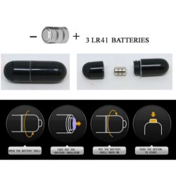 PRETTY LOVE - FLIRTATION DEDAL CON VIBRACIÓN STEWARD NEGRO