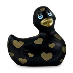 BIG TEASE TOYS - I RUB MY DUCKIE 2.0 , PATO VIBRADOR ROMANCE (BLACK & GOLD)