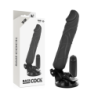 BASECOCK - VIBRADOR REALÍSTICO CONTROL REMOTO NEGRO 20 CM -O- 4 CM