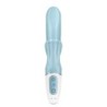 SATISFYER - LOVE ME VIBRADOR RABBIT AZUL