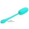 PRETTY LOVE - JULIUS HUEVO VIBRADOR IMPERMEBLE & RECARGABLE VERDE AGUA