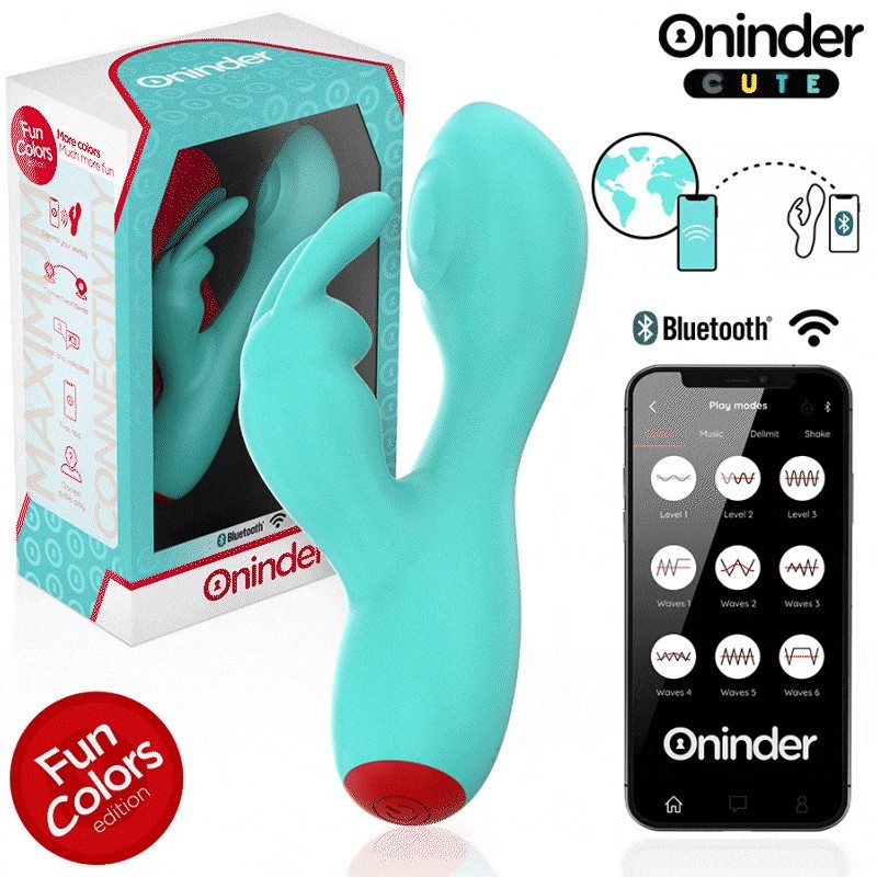 ONINDER CUTE - LOVE BUNNY VIBRADOR PUNTO G Y CLÍTORIS - APP MUNDIAL GRATUITA