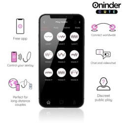 ONINDER CUTE - LOVE PLEASURE HUEVO VIBRO-ROTADOR 360 SILICONA - APP MUNDIAL GRATUITA