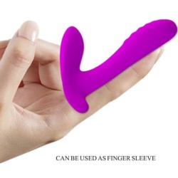 PRETTY LOVE - MASAJEADOR & VIBRADOR 12 VIBRACIONES CONTROL REMOTO MORADO