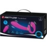 PRETTY LOVE - THUNDERBIRD VIBRADOR DOBLE STRAP-ON CONTROL REMOTO MORADO