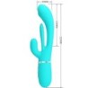 PRETTY LOVE - SHANIA TRIPLE VIBRADOR RABBIT MULTIFUNCIÓN 3 EN 1