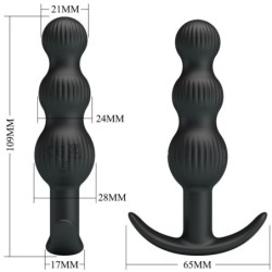 PRETTY LOVE - SIDNEY VIBRADOR ANAL 10 VIBRACIONES NEGRO