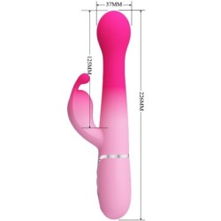 PRETTY LOVE - DEJON VIBRADOR RABBIT 3 EN 1 MULTIFUNCIÓN ROSA