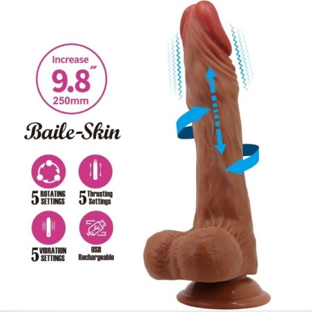 BAILE - CALISTO DILDO REALÍSTICO 25 CM NATURAL