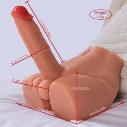 XISE - PEEL DILDO ASS MASTURBADOR DILDO REALÍSTICO POSICIÓN FRONTAL CON THRUSTING 17,5 CM