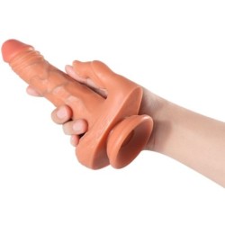 SHEQU - JULIAN DILDO Y ESTIMULADOR DE CLÍTORIS CON VIBRACIÓN Y CONTROL REMOTO 16 CM
