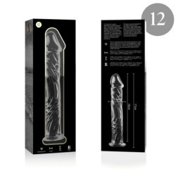 NEBULA SERIES BY IBIZA - MODELO 12 DILDO CRISTAL TRANSPARENTE 17 CM -O- 3.5 CM