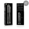 NEBULA SERIES BY IBIZA - MODELO 12 DILDO CRISTAL TRANSPARENTE 17 CM -O- 3.5 CM