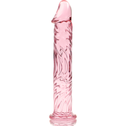 NEBULA SERIES BY IBIZA - MODELO 12 DILDO CRISTAL ROSA 17 CM -O- 3.5 CM