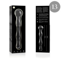 NEBULA SERIES BY IBIZA - MODELO 13 DILDO CRISTAL TRANSPARENTE 18 CM -O- 3.5 CM