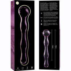NEBULA SERIES BY IBIZA - MODELO 13 DILDO CRISTAL ROSA 18 CM -O- 3.5 CM