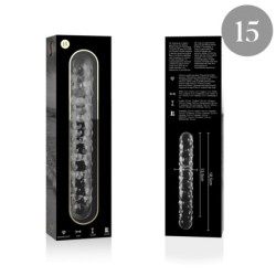 NEBULA SERIES BY IBIZA - MODELO 15 DILDO CRISTAL TRANSPARENTE 18.5 CM -O- 3 CM