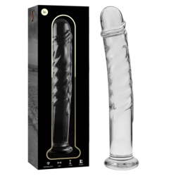 NEBULA SERIES BY IBIZA - MODELO 16 DILDO CRISTAL TRANSPARENTE 18.5 CM -O- 3 CM