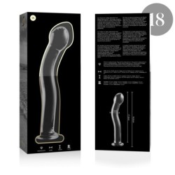 NEBULA SERIES BY IBIZA - MODELO 18 DILDO CRISTAL TRANSPARENTE 18.5 CM -O- 3.5 CM