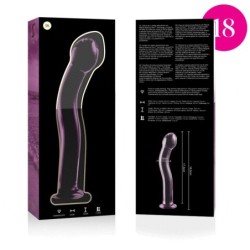 NEBULA SERIES BY IBIZA - MODELO 18 DILDO CRISTAL ROSA 18.5 CM -O- 3.5 CM
