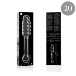 NEBULA SERIES BY IBIZA - MODELO 20 DILDO CRISTAL TRANSPARENTE 20.5 CM -O- 3 CM