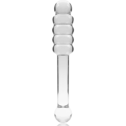 NEBULA SERIES BY IBIZA - MODELO 20 DILDO CRISTAL TRANSPARENTE 20.5 CM -O- 3 CM
