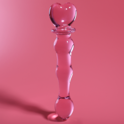 NEBULA SERIES BY IBIZA - MODELO 21 DILDO CRISTAL ROSA 20.5 CM -O- 3.5 CM
