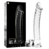 NEBULA SERIES BY IBIZA - MODELO 23 DILDO CRISTAL TRANSPARENTE 21.5 CM -O- 4 CM