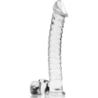 NEBULA SERIES BY IBIZA - MODELO 23 DILDO CRISTAL TRANSPARENTE 21.5 CM -O- 4 CM