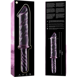 NEBULA SERIES BY IBIZA - MODELO 24 DILDO CRISTAL ROSA 28.5 CM -O- 5 CM