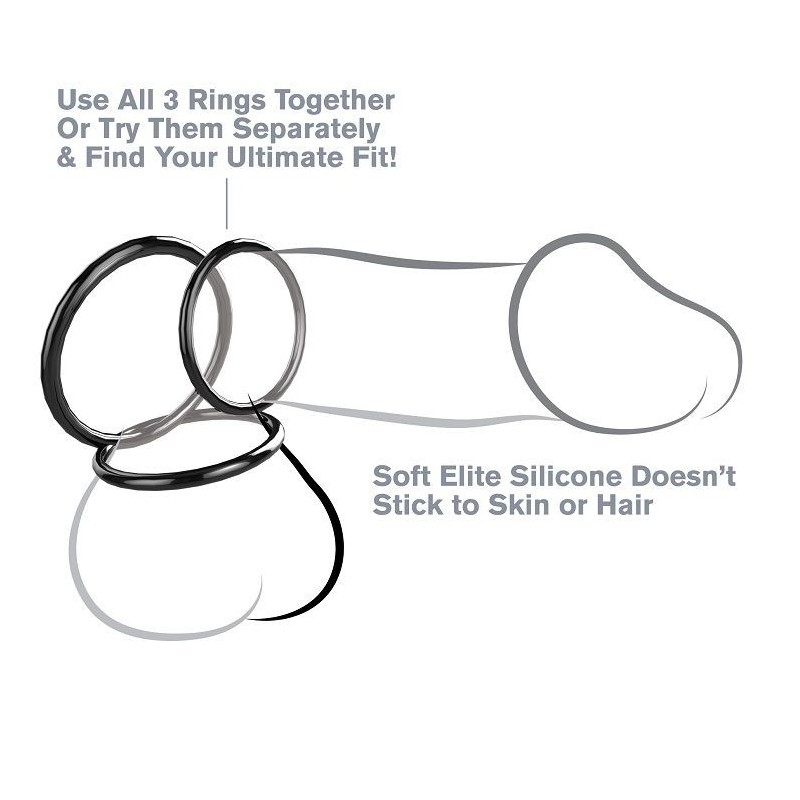 FANTASY C-RINGZ - SET ANILLAS SILICONA STAMINA