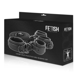 FETISH SUBMISSIVE - SET DE ESPOSAS Y ATADURAS CON FORRO DE NEOPRENO