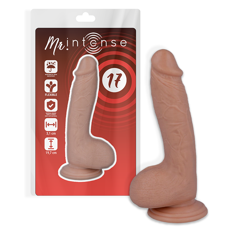 MR INTENSE - 17 PENE REALÍSTICO 19.7 CM -O- 4.1 CM