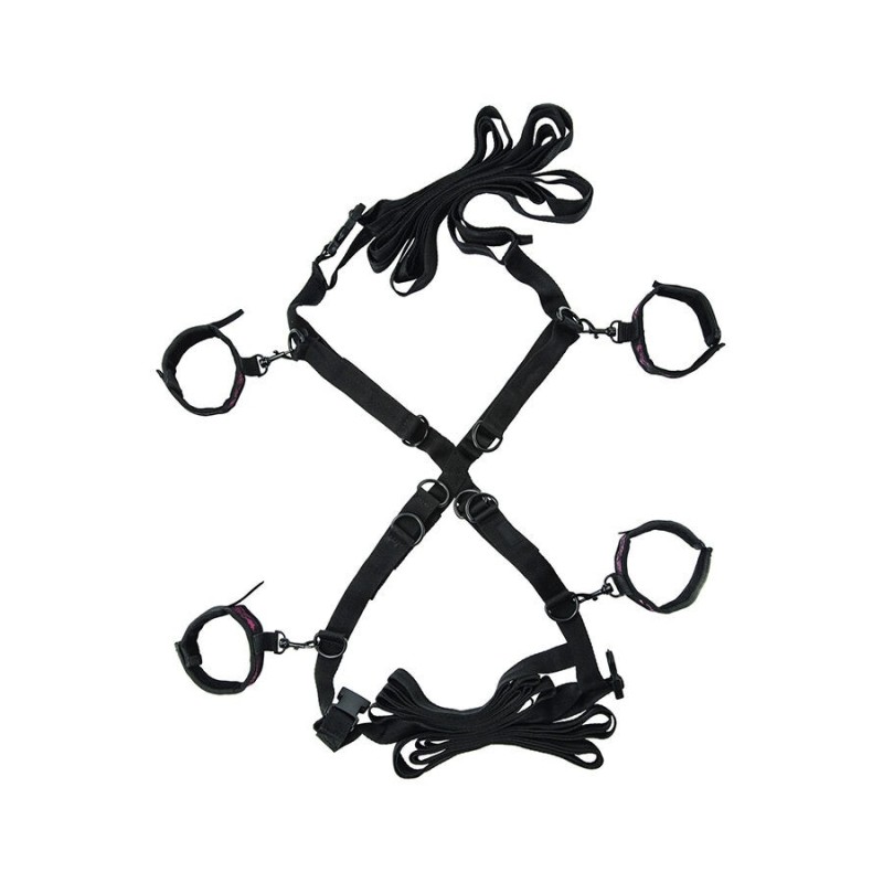 CALEXOTICS - SCANDAL SET DE ATADURAS CRUZADAS CAMA