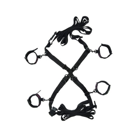 CALEXOTICS - SCANDAL SET DE ATADURAS CRUZADAS CAMA