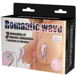 BAILE - ROMANTIC WAVE PINZAS CON VIBRACIÓN Y ELECTROSHOCK