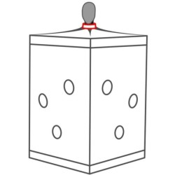 SECRET DOME - KINK CLUB CABINA SCANDALE NEGRO & ROJO