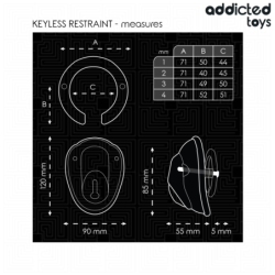 ADDICTED TOYS LOCKED - KEYLESS RESTRAINT JAULA PARA PENE 11,5 CM
